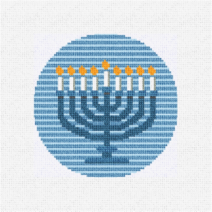 Hanukkah Holiday Ornament Needlepoint Kit