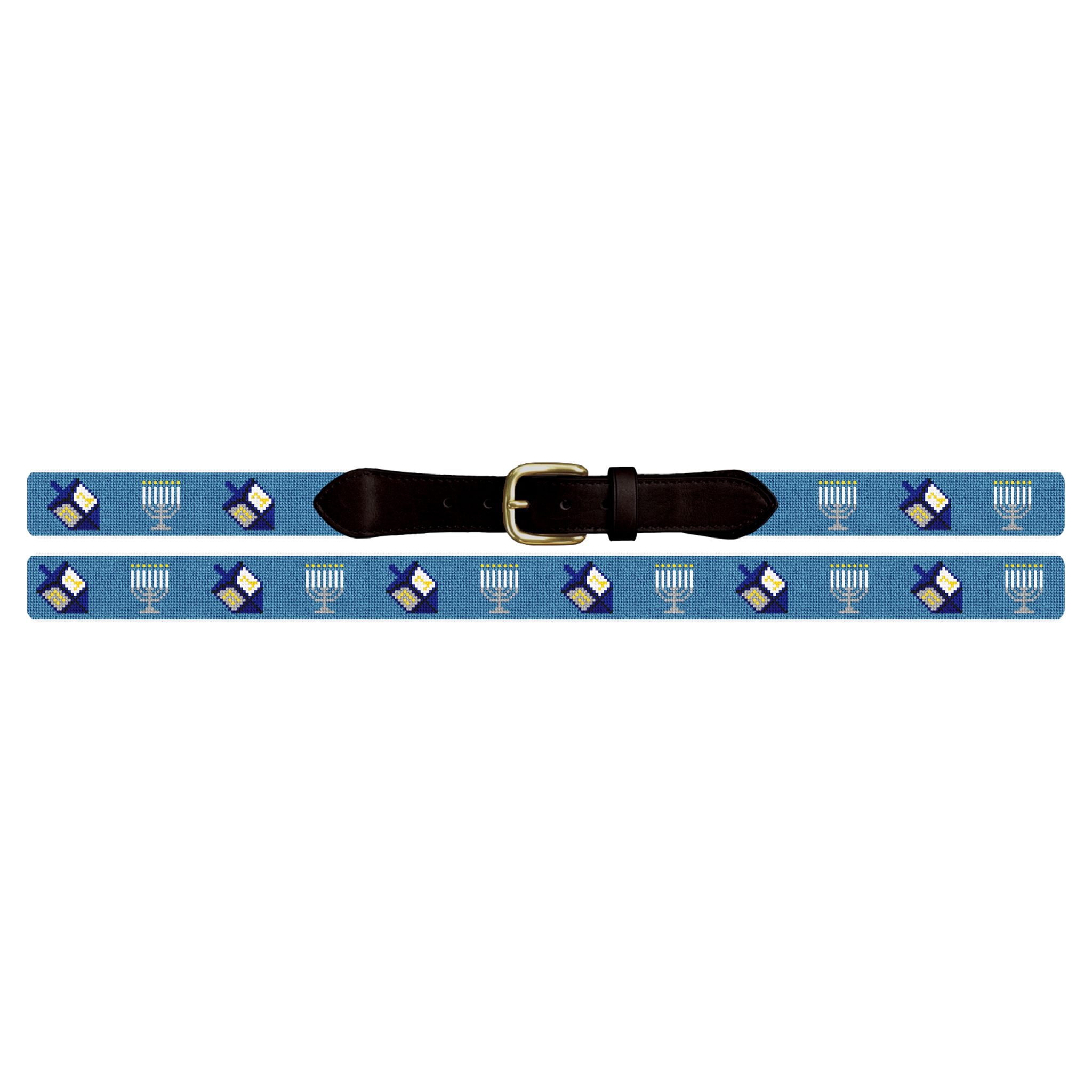 Hanukkah Needlepoint Belt