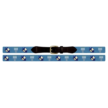 Hanukkah Needlepoint Belt