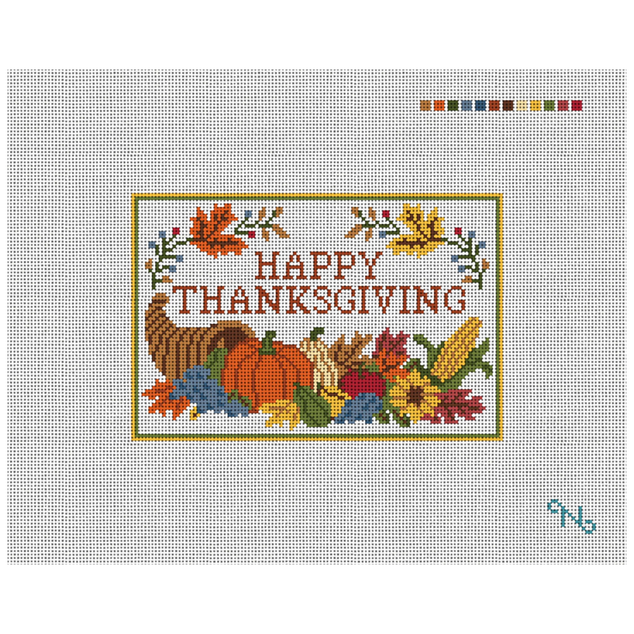 Happy Thanksgiving Needlepoint Door Hanger Kit