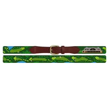Harding Park Golf Course Needlepoint Belt