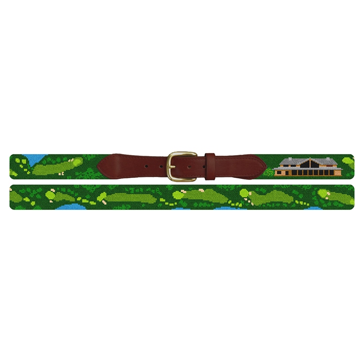 Harding Park Golf Course Needlepoint Belt