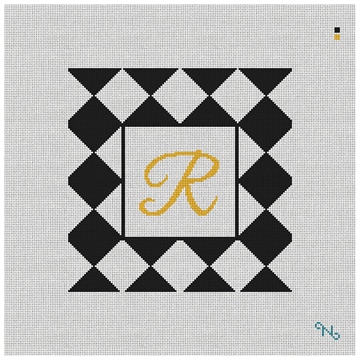 Harlequin Wedding Needlepoint Pillow Kit
