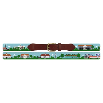 Harrisonburg Virginia Landscape Needlepoint Belt