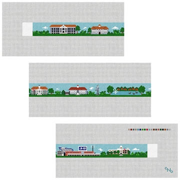 Harrisonburg Virginia Needlepoint Belt Kit Stitched Preview
