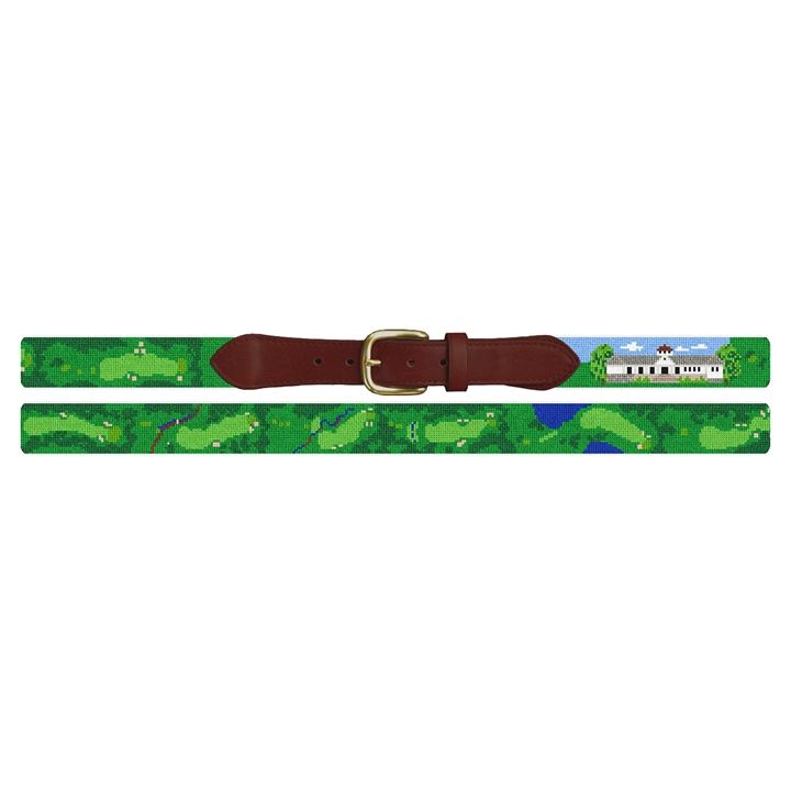 Hartford Golf Club Needlepoint Belt