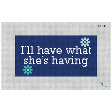 Have It All Needlepoint Kit Stitched Preview