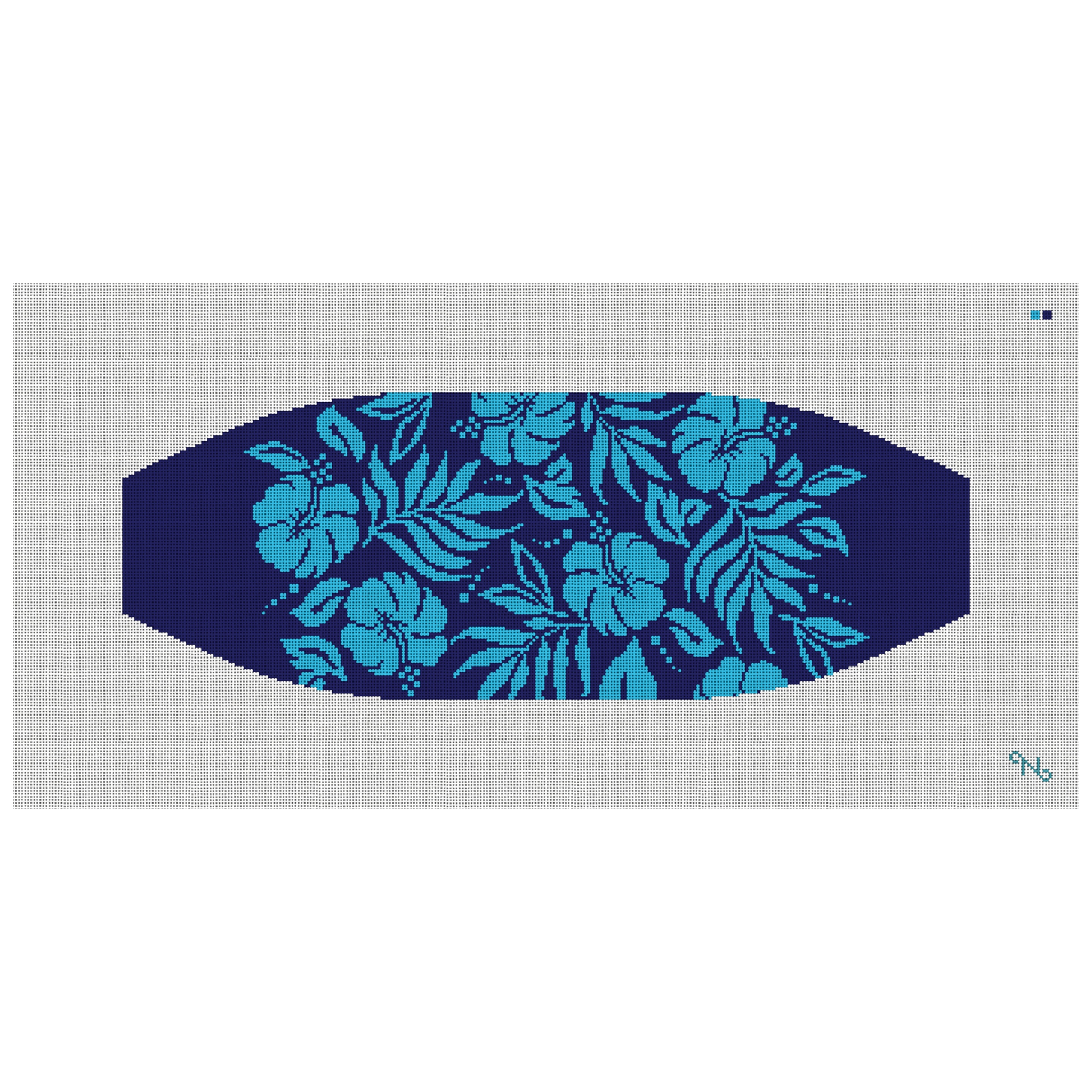 Hawaiian Wedding Cummerbund Needlepoint Kit