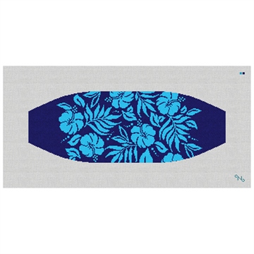 Hawaiian Wedding Cummerbund Needlepoint Kit Stitched Preview