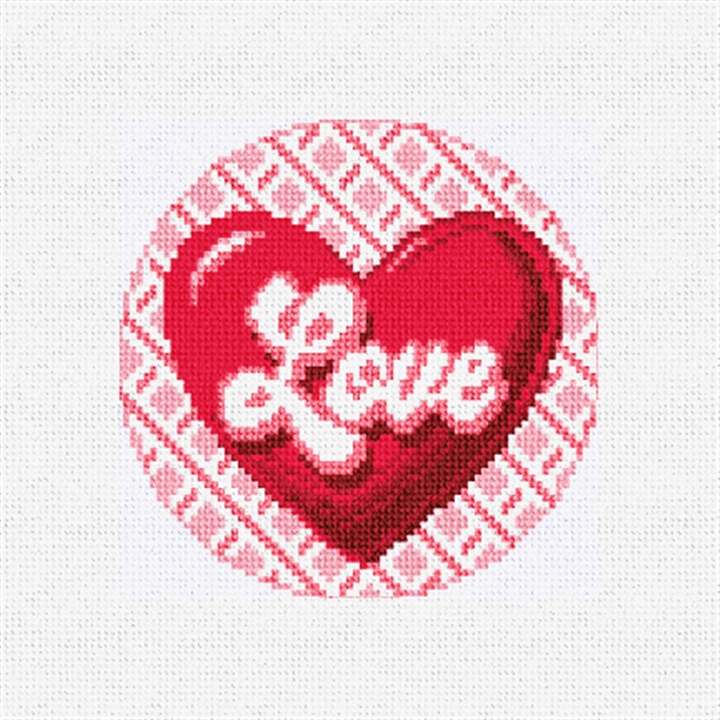 Heartfelt Love Needlepoint Ornament Kit