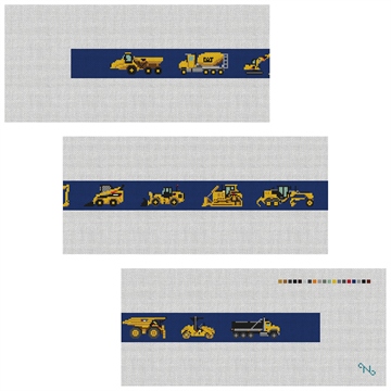 Heavy Equipment Needlepoint Belt Kit