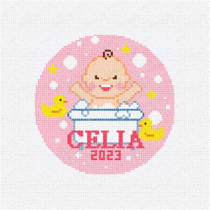 Her Bubble Bath Needlepoint Ornament Kit