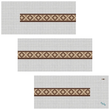 Hera Needlepoint Belt Kit Stitched Preview