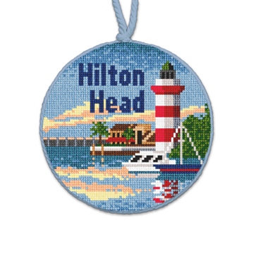 Hilton Head Needlepoint Ornament