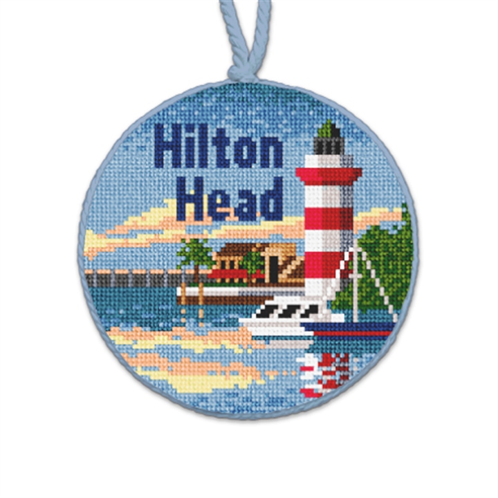 Hilton Head Needlepoint Ornament