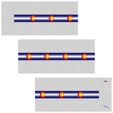 Hip Colorado Needlepoint Belt Kit Stitched Preview