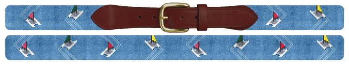 Hobie Cats Needlepoint Belt
