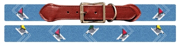 Hobie Cats Needlepoint Dog Collar