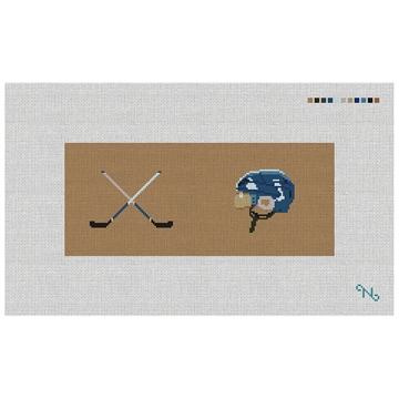 Hockey Needlepoint Flask Kit