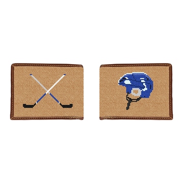 Hockey Needlepoint Wallet 