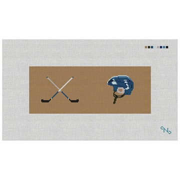 Hockey Needlepoint Wallet Kit