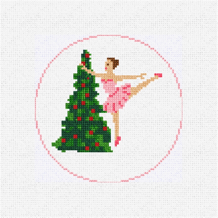 Holiday Ballet Needlepoint Ornament Kit