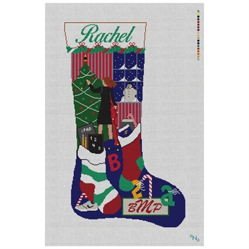 Holiday Decorating Stocking Needlepoint Kit