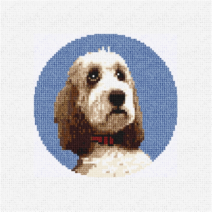 Holiday Goldendoodle Needlepoint Ornament Kit