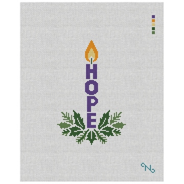 Hope Advent Candle Needlepoint Ornament Kit