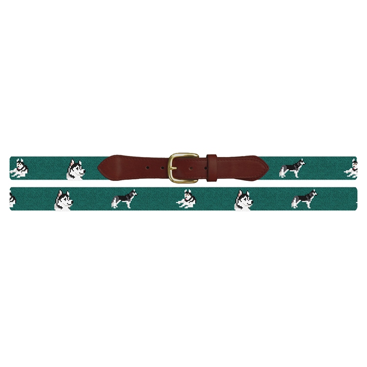 Husky Needlepoint Belt