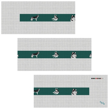 Husky Needlepoint Belt Kit