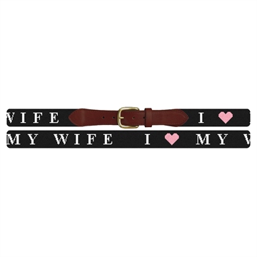 I Love My Wife Needlepoint Belt Kit