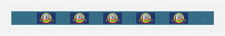 Idaho Flag Needlepoint Dog Collar Kit