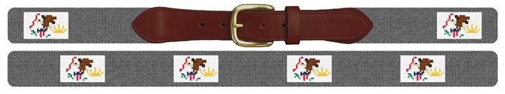 Illinois Flag Needlepoint Belt