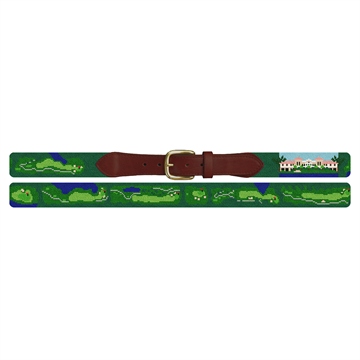 Imperial Golf Course Needlepoint Belt