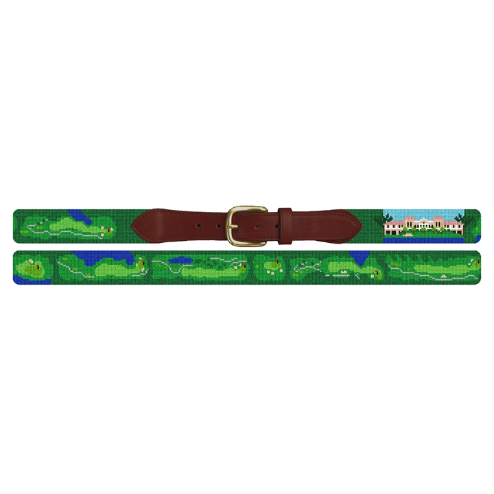 Imperial Golf Course Needlepoint Belt