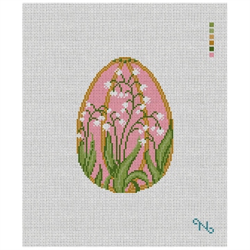 Imperial Lily Easter Egg Needlepoint Kit