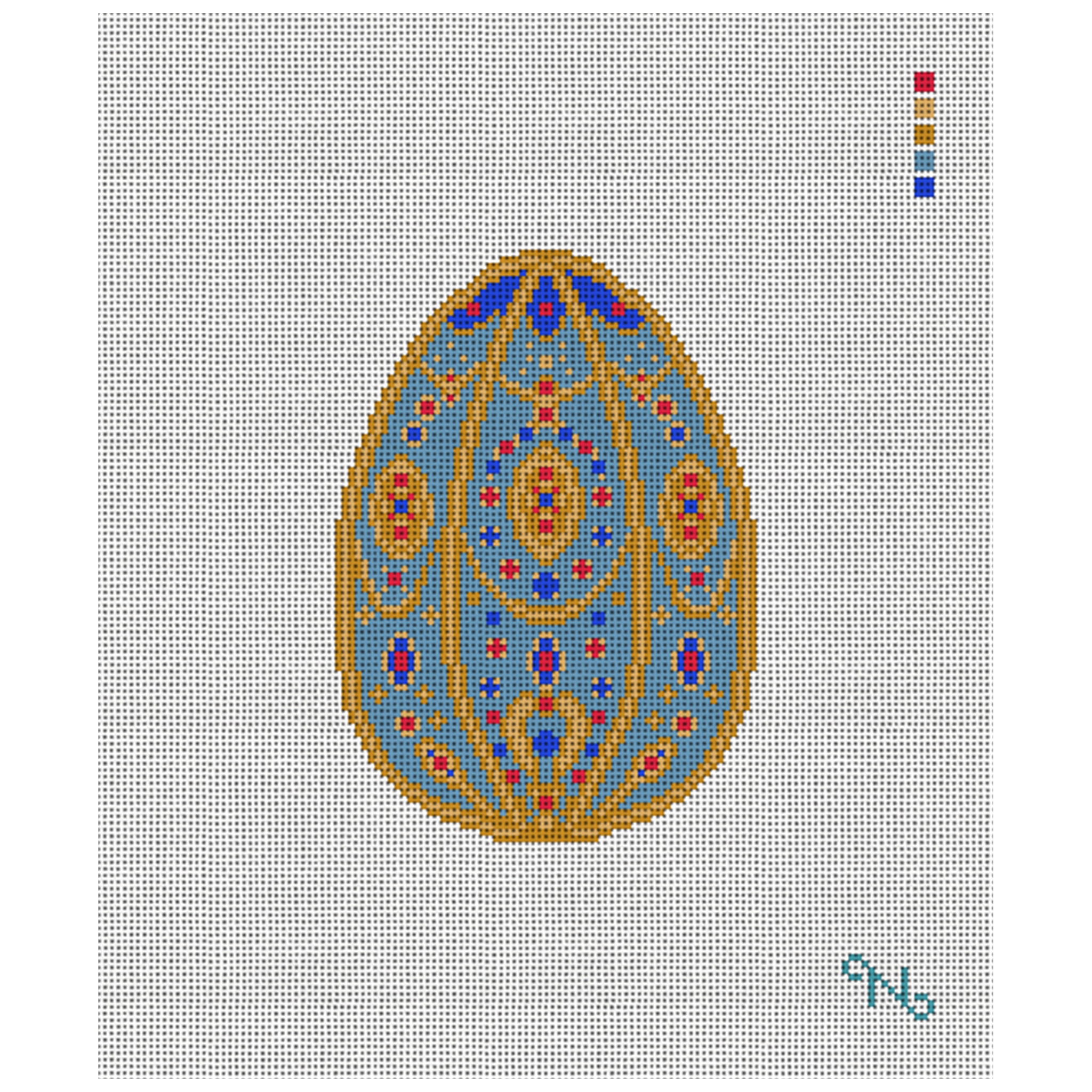 Imperial Renaissance Easter Egg Needlepoint Kit