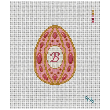 Imperial Ruby Easter Egg Needlepoint Kit