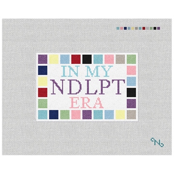 In My Era Needlepoint Door Hanger Kit Stitched Preview