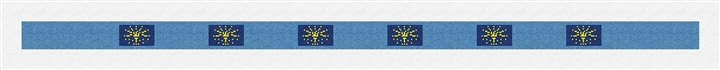 Indiana Flag Needlepoint Belt Kit