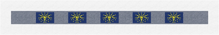 Indiana Flag Needlepoint Dog Collar Kit