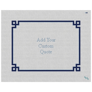 Indigo Shadow Two Personal Needlepoint Pillow Kit
