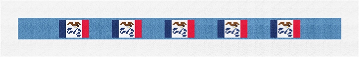 Iowa Flag Needlepoint Dog Collar Kit