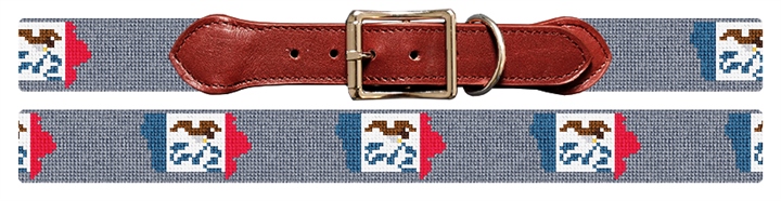 Iowa State Needlepoint Dog Collar