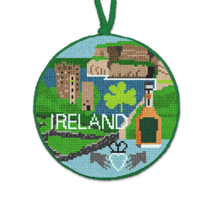 Ireland Needlepoint Ornament