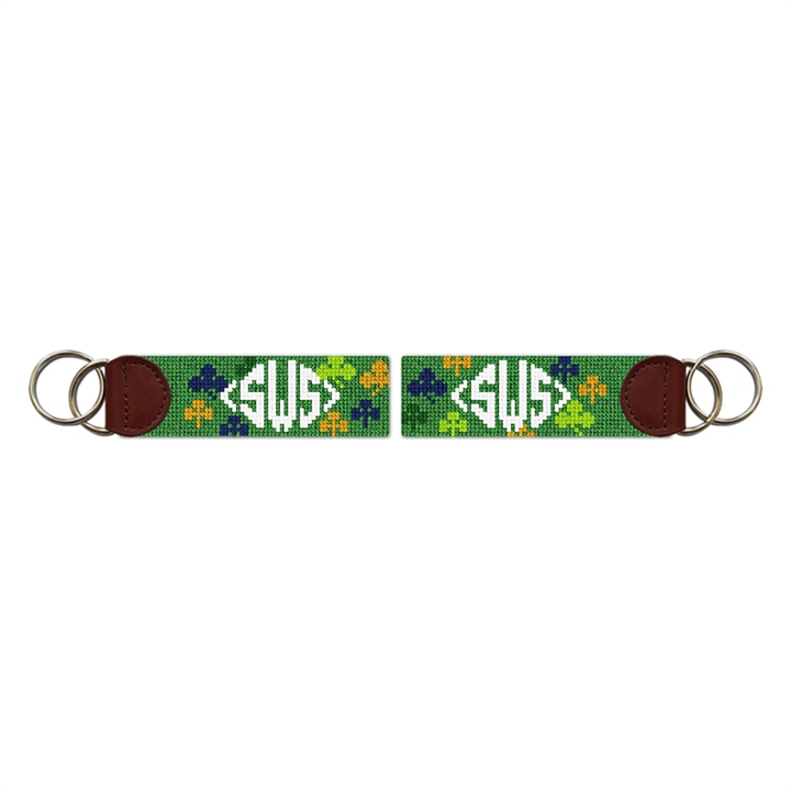 Irish Luck Needlepoint Key Fob