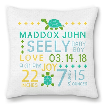 It's A Boy Needlepoint Pillow
