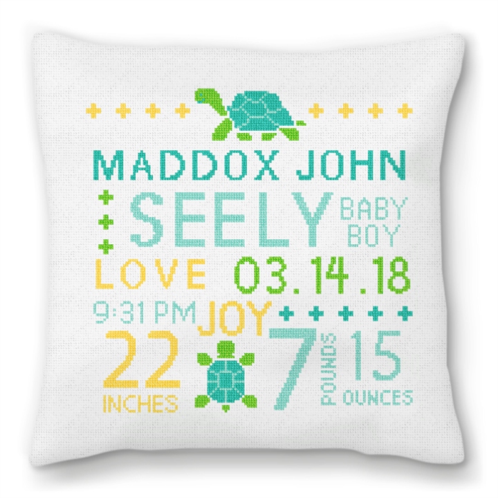 It's A Boy Needlepoint Pillow 