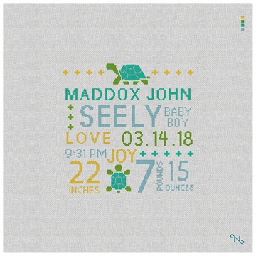 It's A Boy Needlepoint Pillow Kit
